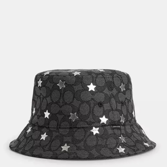 New⭐️Coach Signature Twinkle Star Print Bucket Hat - Picture 1 of 3
